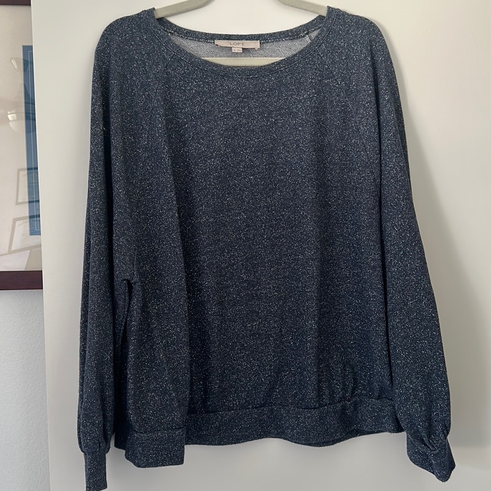 LOFT / Ann Taylor LOFT Shimmer Sweatshirt Size XL